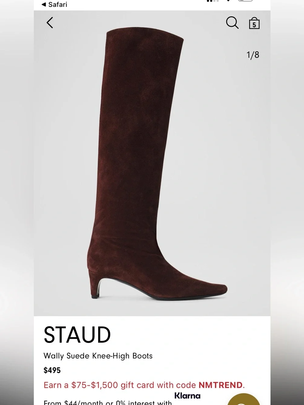 STAUD Knee High Boots (38)